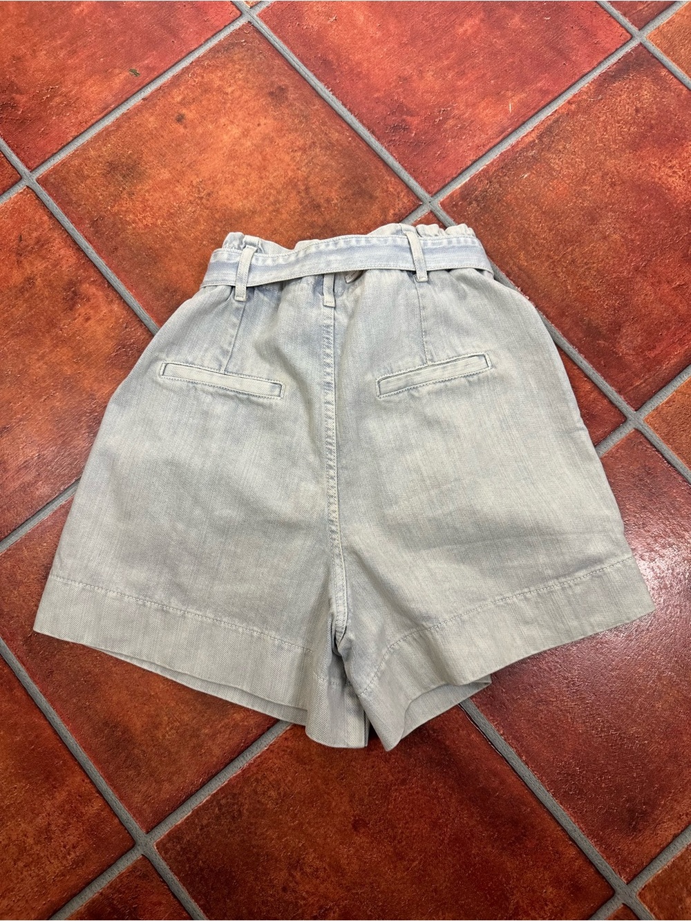 Anthropologie x Pilcro Ultra High-Rise Acid Wash Denim Shorts - Picture 9 of 9